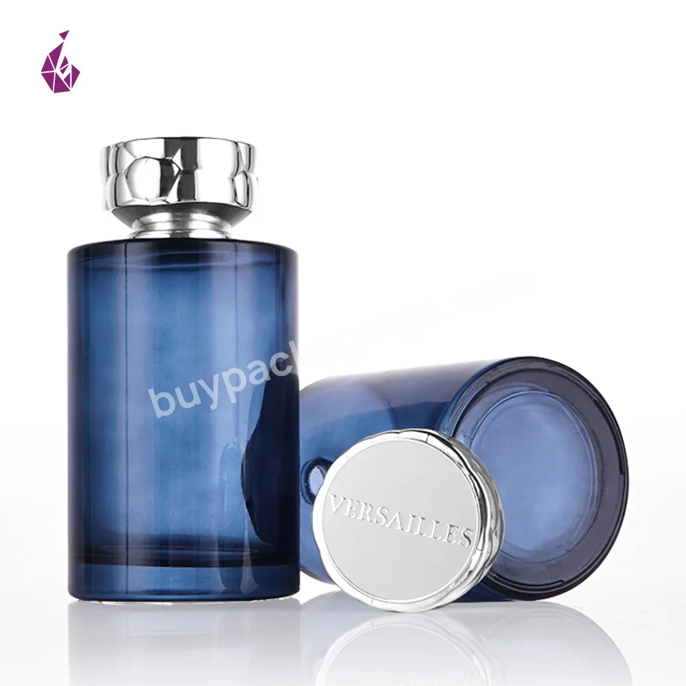 Cosmetic Packaging Luxury Cologne Classic Perfume Spray Bottles Blue For Men Perfume Bottle