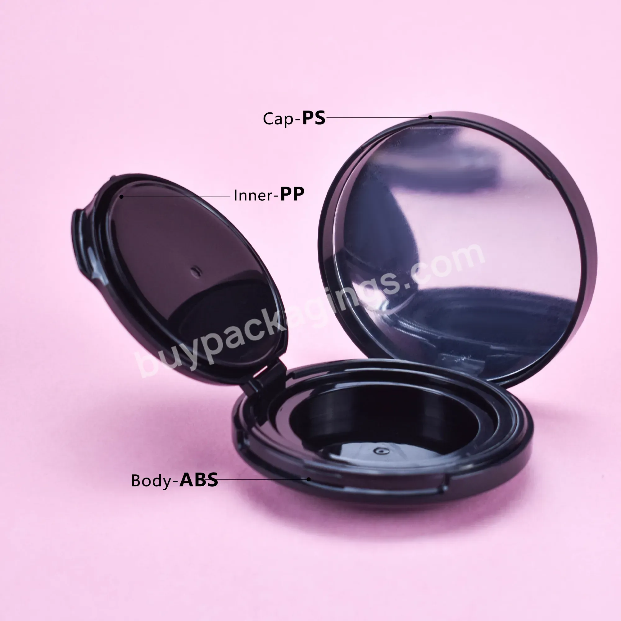 Cosmetic Packaging Making Powder Empty Compact Abs Material Compact Powder Case Blush Compact Case