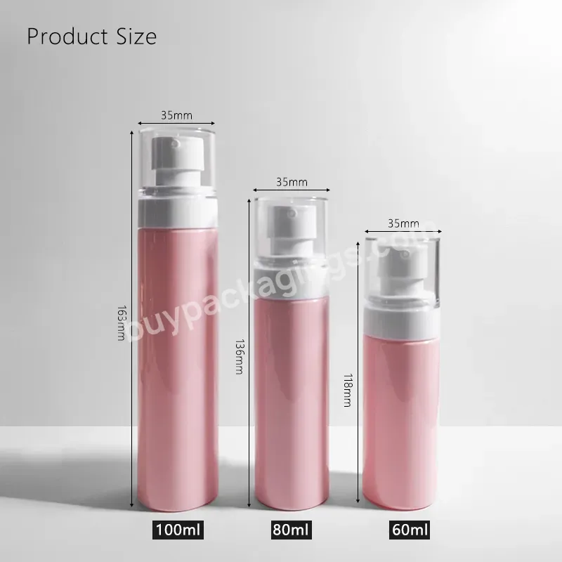 Cosmetic Packaging Mist Spray Portable Hair Powder Pump Bottle For Styling Cosmetic Bottle 60ml 80ml 100ml