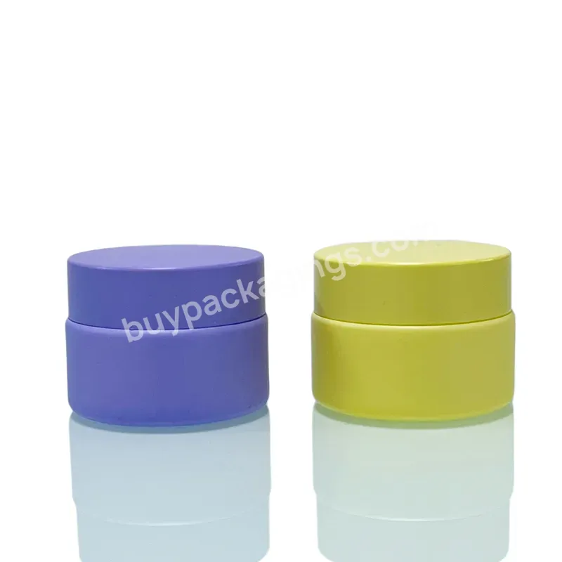 Cosmetic Packaging Oem Pink Matte Frosted 5g 10g 20g 30g 50g 100g Glass Cream Jar With Lid - Buy 1 Ounce Cosmetic Glass Jar,5g 10g 20g 30g 50g 100g Glass Face Eye Lotion Cream Jar,Skin Care Bottle Cosmetic Glass Jar.