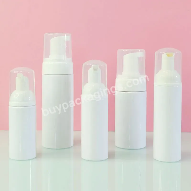 Cosmetic Packaging Plastic White 30ml 40ml 50ml 60ml 100ml Face Cleanser Pet Foam Bottle