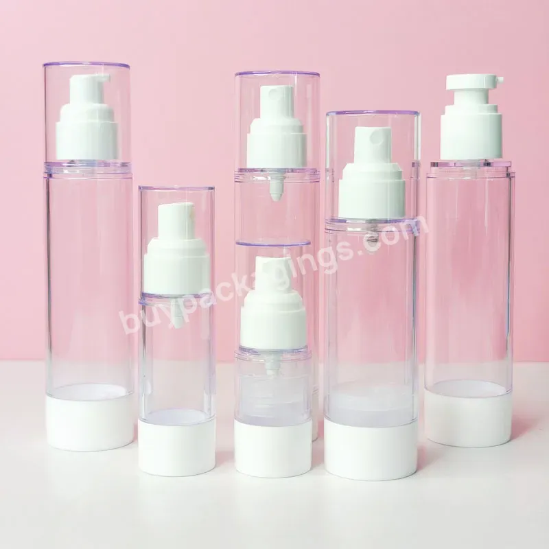 Cosmetic Packaging Serum Lotion Cream Toner Container Clear 15ml 30ml 50ml 80ml 100ml 120ml Airless Bottle