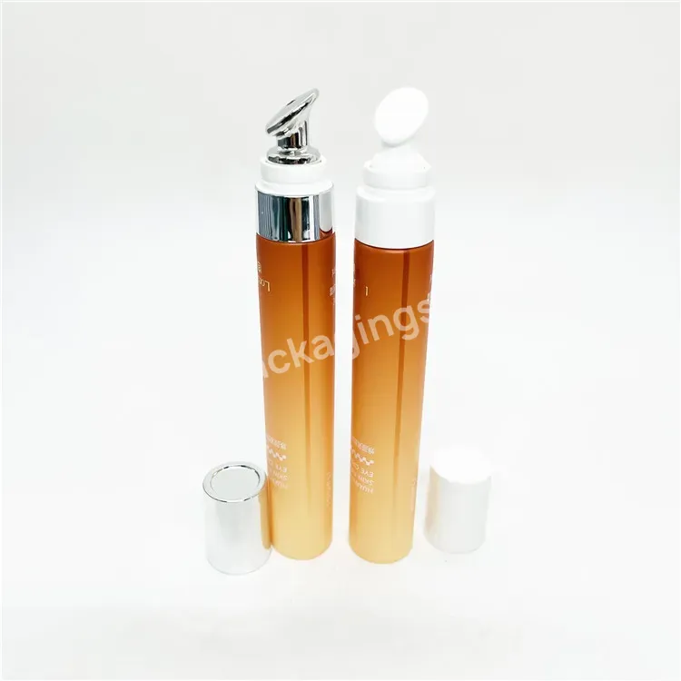 Cosmetic Packaging Tube With Metal Ball Massage Round Tube For Eye Cream Plastic Tube