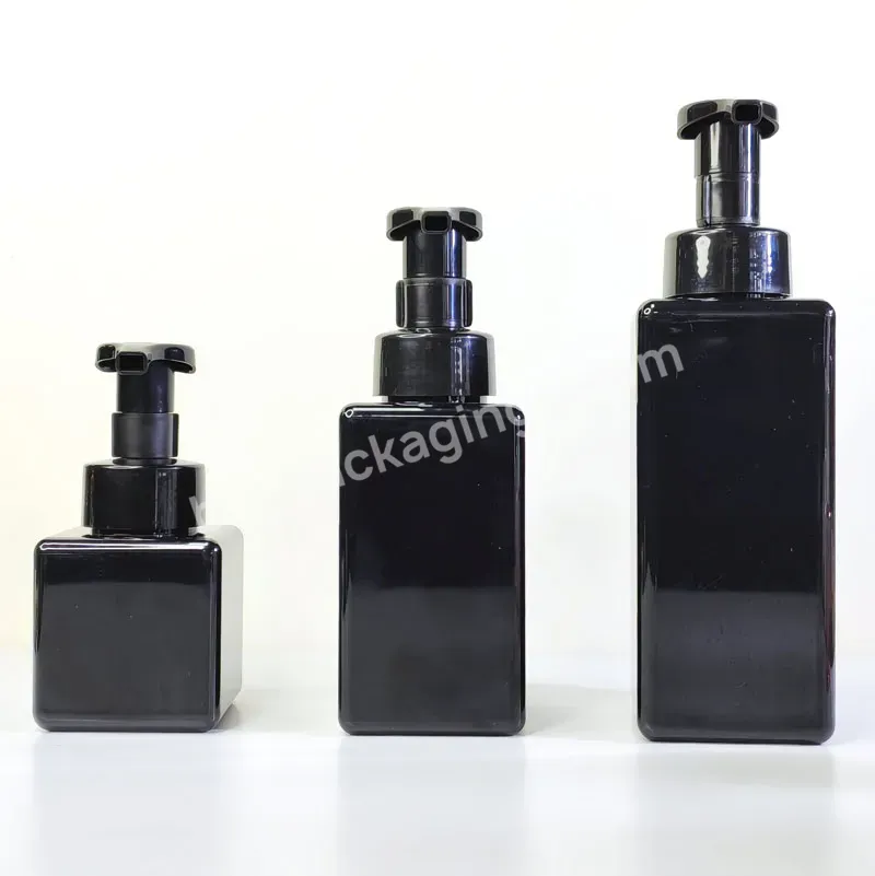 Cosmetic Packaging White Transparent Pink Black Amber Green 250ml 500ml 750ml Foam Pet Bottle