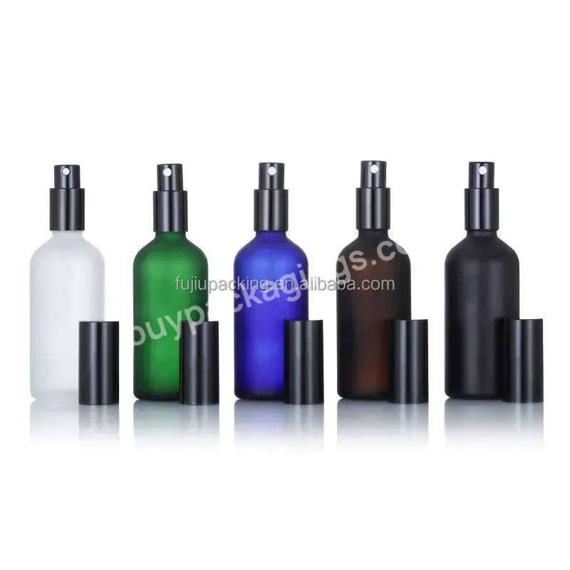 Cosmetic Perfume Glass Packaging 1 Oz 2 Oz 30ml Cosmetic Amber Blue Green Clear Frosted Glass Spray Bottle