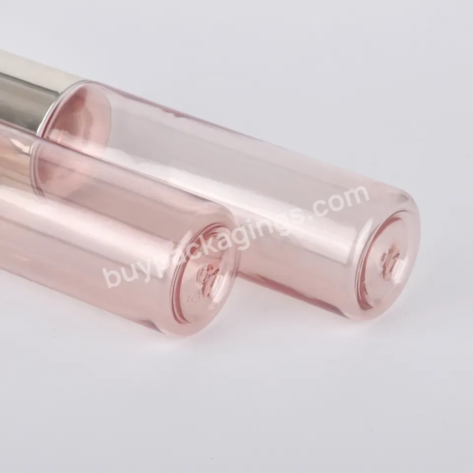 Cosmetic Pet Packaging 50ml 100ml 150ml 200ml Pink Empty Serum Toner Plastic Bottle With Screw Cap