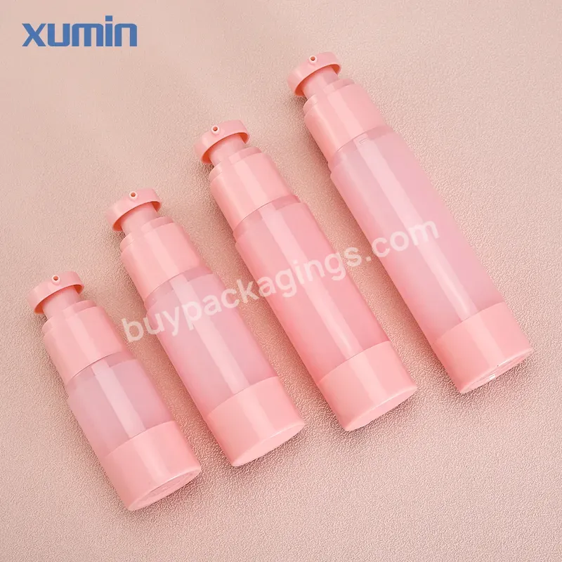 Cosmetic Pink Airless Bottle 50ml Pink Airless Pump Bottle 20ml 30ml 40ml Pink Lotion Bottle