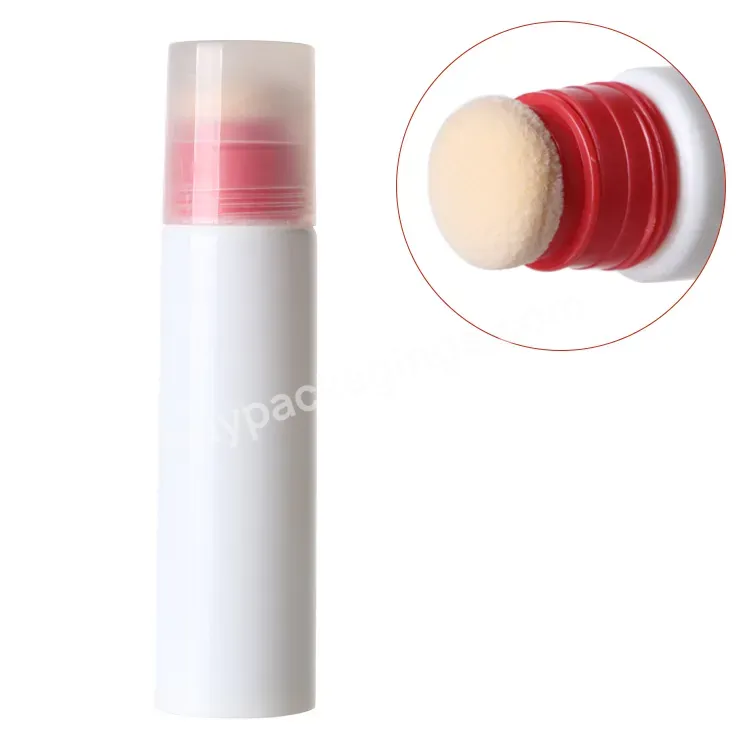 Cosmetic Plastic Tube With Sponge Applicator For Liquid Foundation Packaging