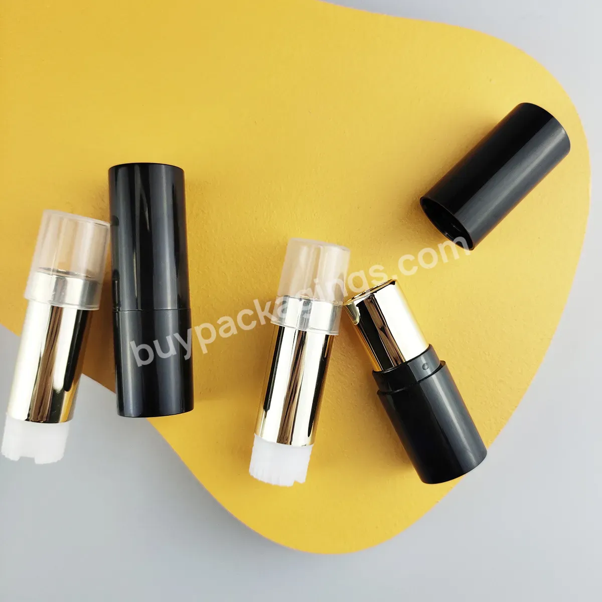 Cosmetic Replacement Core Empty Lip Balm Plastic Lipstick Container Wholesale Vegan Lipstick Gold Tube Cosmetics Chapstick