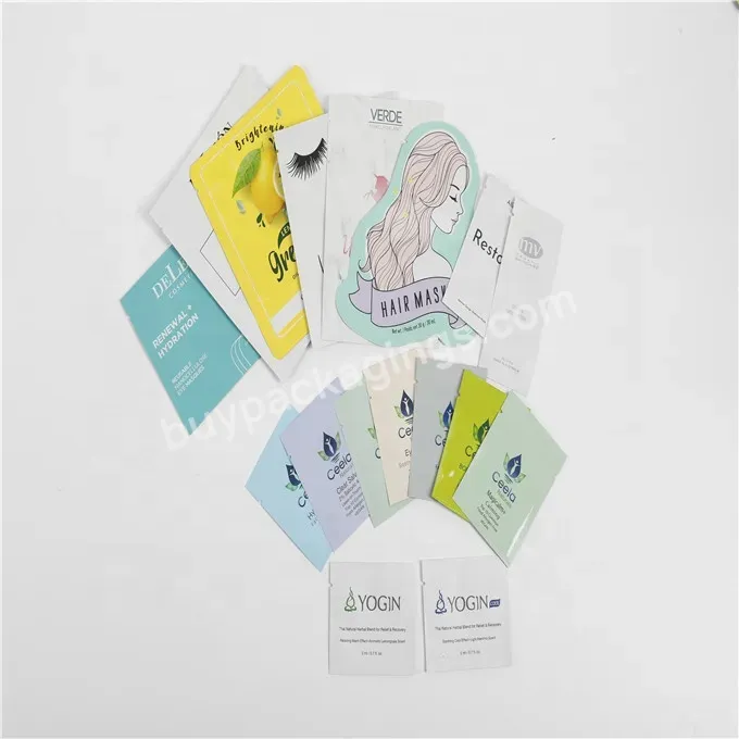 Cosmetic Sample Packaging /cosmetic Small Pouch/ Three Side Seal Sample Packet
