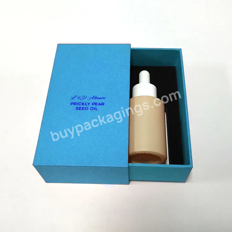 Cosmetic Skin Care Serum Packaging 15ml 30ml 50ml 60ml Matt Nude Hair Oil Glass Essential Oil Dropper Bottle With Gift Box