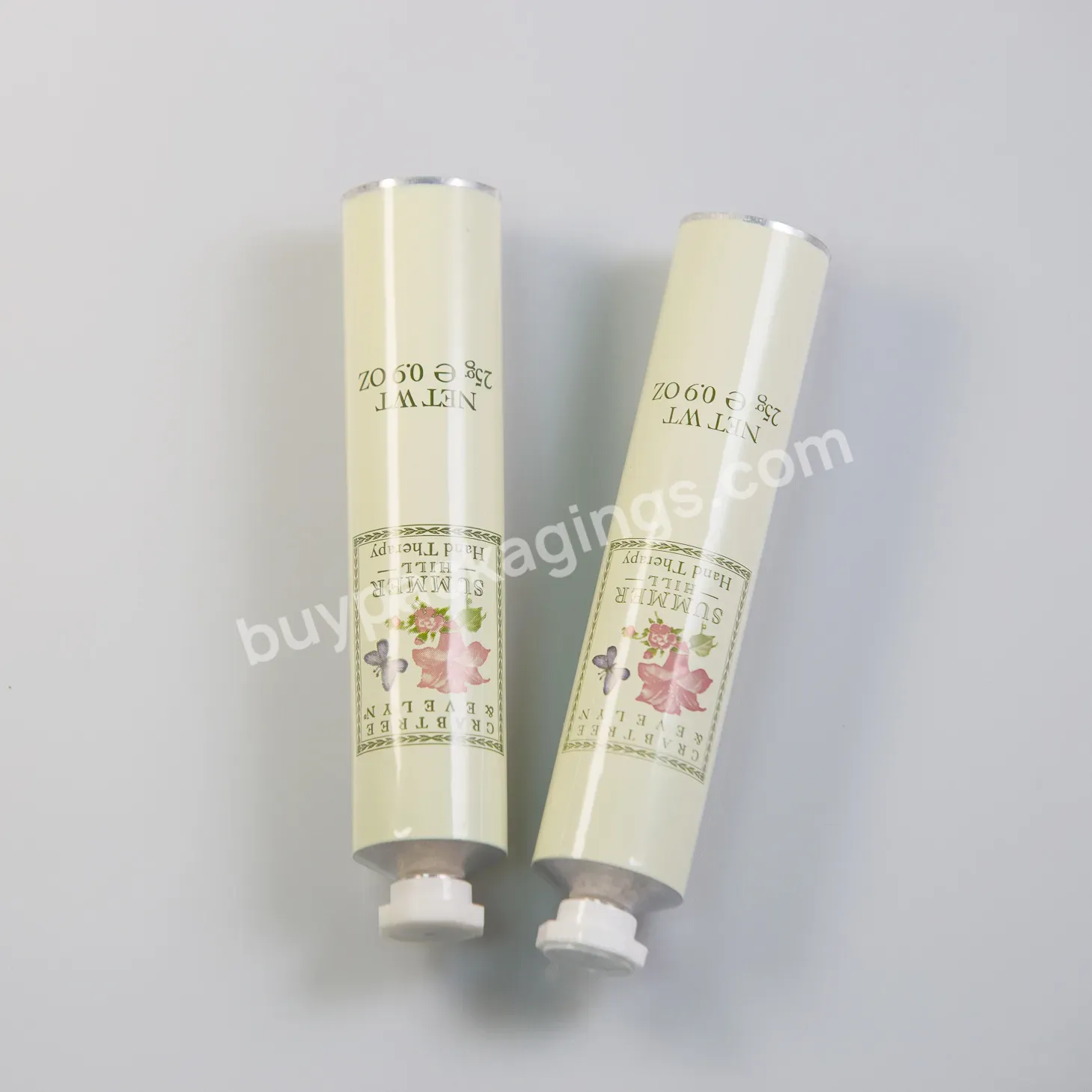 Cosmetic Squeeze Tube 50g 60g 80g 100g 120g 150g Facial Cleanser Hand Cream Aluminum Packaging With Plastic Lid