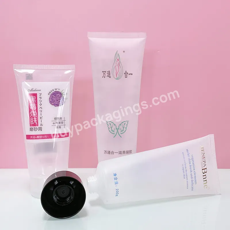 Cosmetic Whitening Big Size Body Lotion Tube Empty Cream Tube Flip Top Cap Soft Tube For Body Scrubs