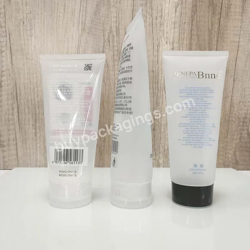 Cosmetic Whitening Body Lotion Tube Empty Cream Tube Flip Top Cap Soft Tube For Body Scrubs