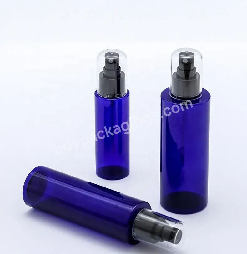 Cosmetics Packaging Bottle 250ml Pet Plastic Blue Toner Spray Bottles