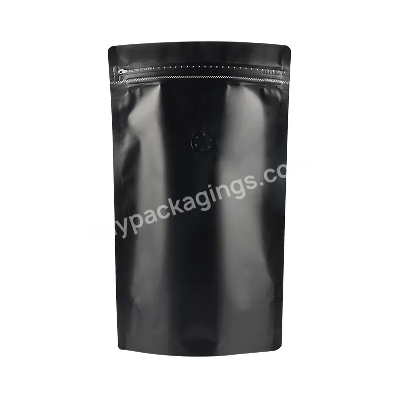 Cost Effective In Stock Stand Up Reusable Coffee Bags With Valve 500g 250g Coffee Bag With Shiny Gold