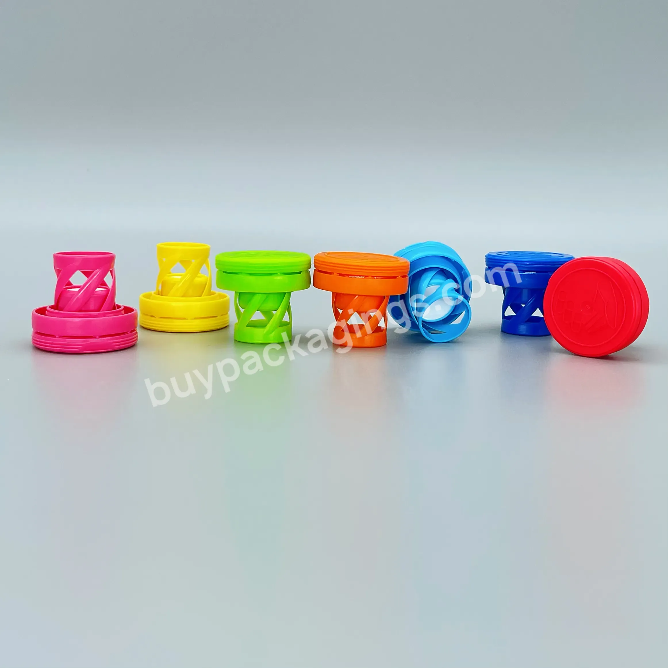 Could Be Customized Moisture-proof Plastic Cover With Spring For Food Grade Candy Bottles 29mm Diameter