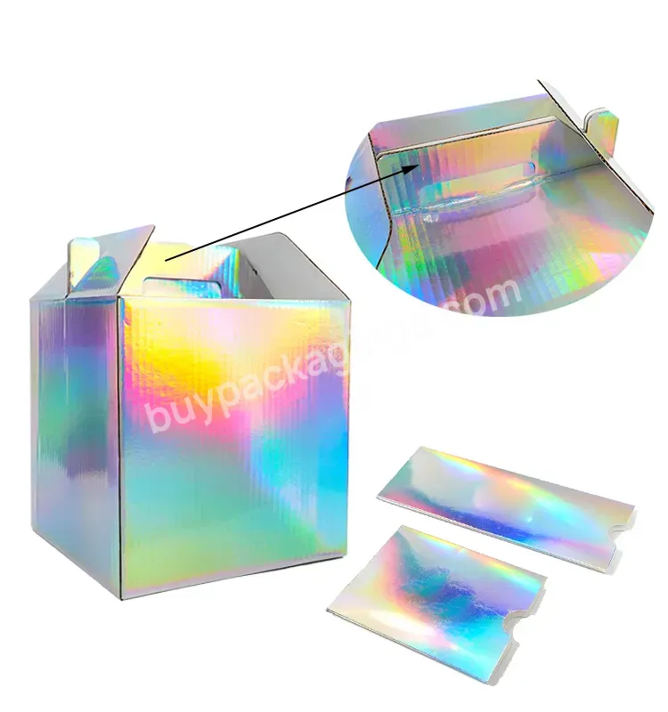 Courier Box Luxury Hard Board Paper Packaging Eid Folding Box Holographic Box With Logo