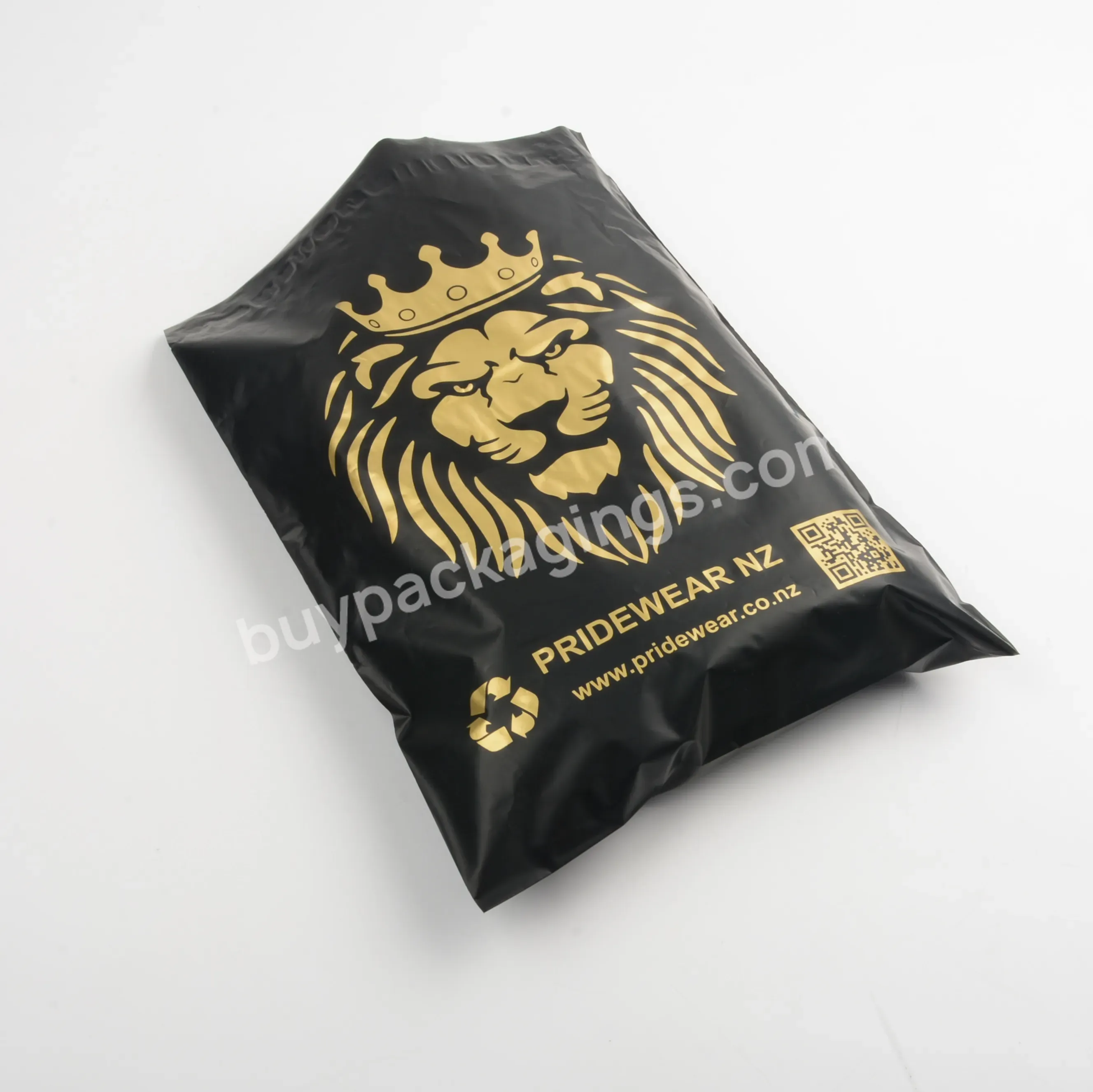 Courier Packing Bag Printing Mailing Plastic Bag Custom Printing Gold Logo