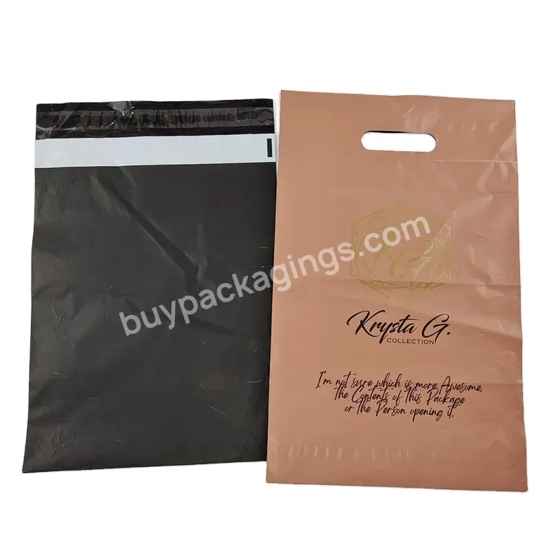 Courier Pouch Recyclable E-commerce Mail Bags Custom Logo Poly Envelopes Courier Shipping Bags With Hanger Hole