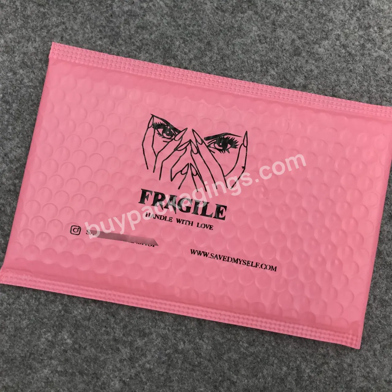 Courrier Bags Packaging Pink Bag Padded Envelopes Clothing Bags Bubble Mailer Custom