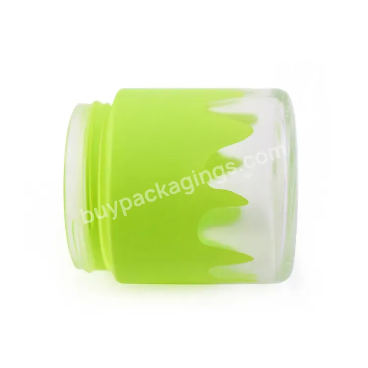 Cr Green Color Window New Technology Spray Lacquer Water Drop Type Inequable Unique Child Resistant Glass Flower Jar