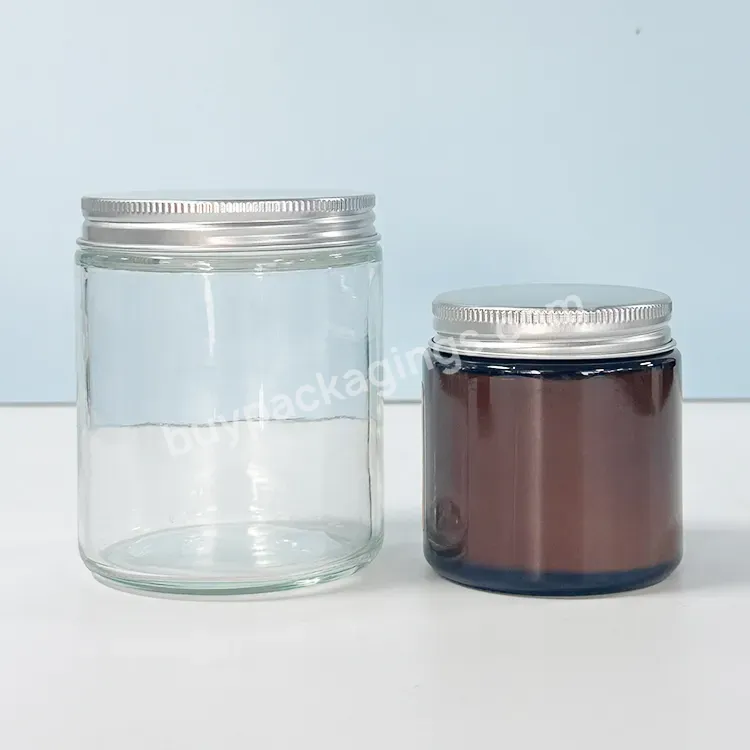 Creative Aromatherapy Candle Light Yoga Fragrance Candle Scent Jars With Gold Silver Lid