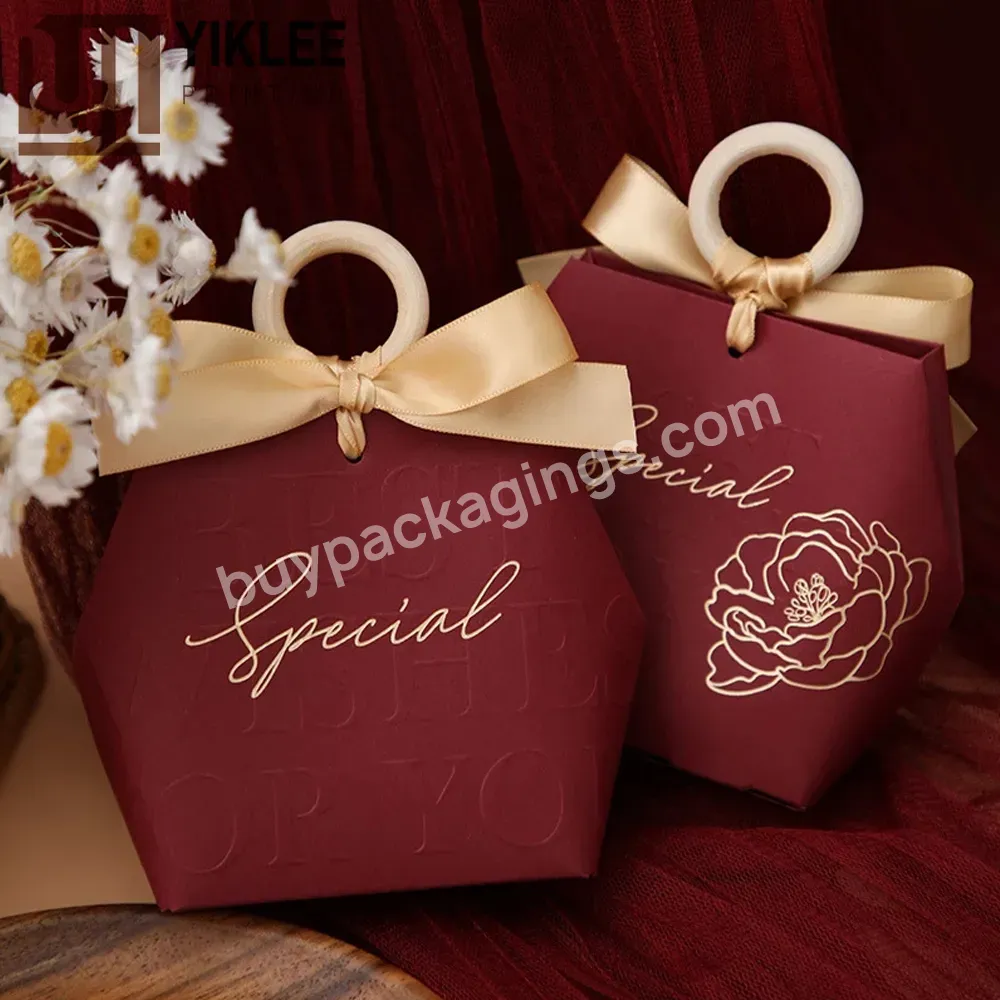 Creative Wooden Ring For Guests Gift Packaging Boxes Baby Shower Aid Mubarak Decoration Candy Box Christmas Wedding Favors