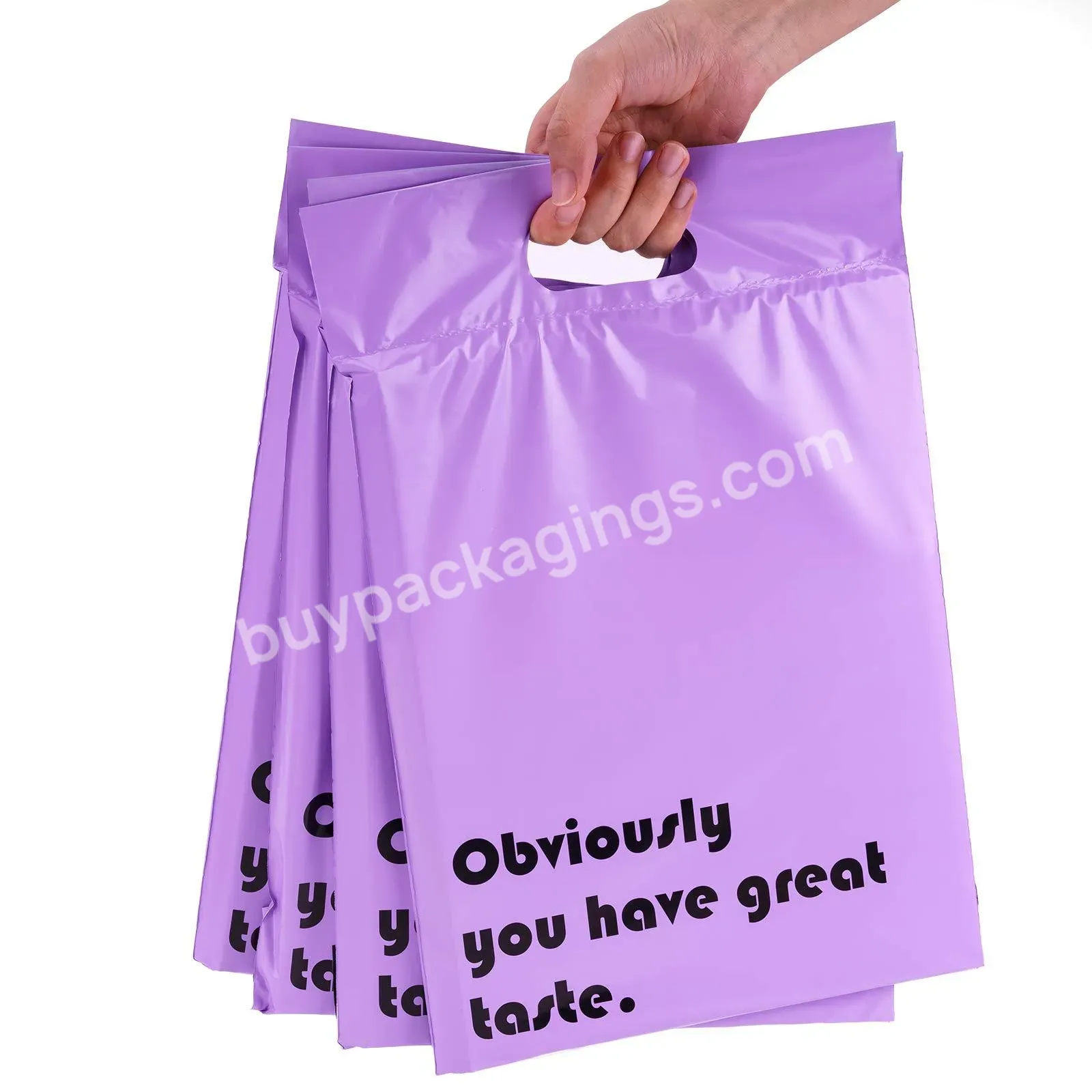 Creatrust Factories Custom Oem Poly Mailers Customised Mailer With Handle Shipping Air Mailers Plastic Packing Custom Logo