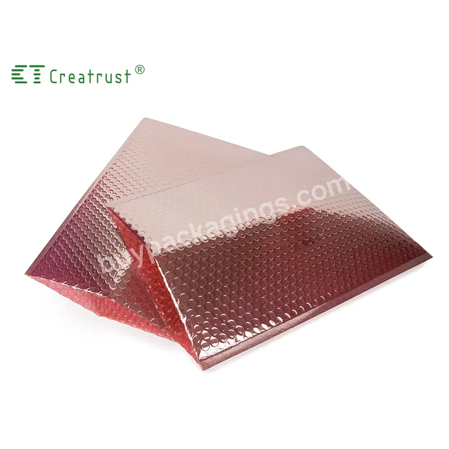 Creatrust High Quality Wholesale Custom Shipping Mailers Plastic Envelope Sleeves Rose Poly Padded Bubble Bags