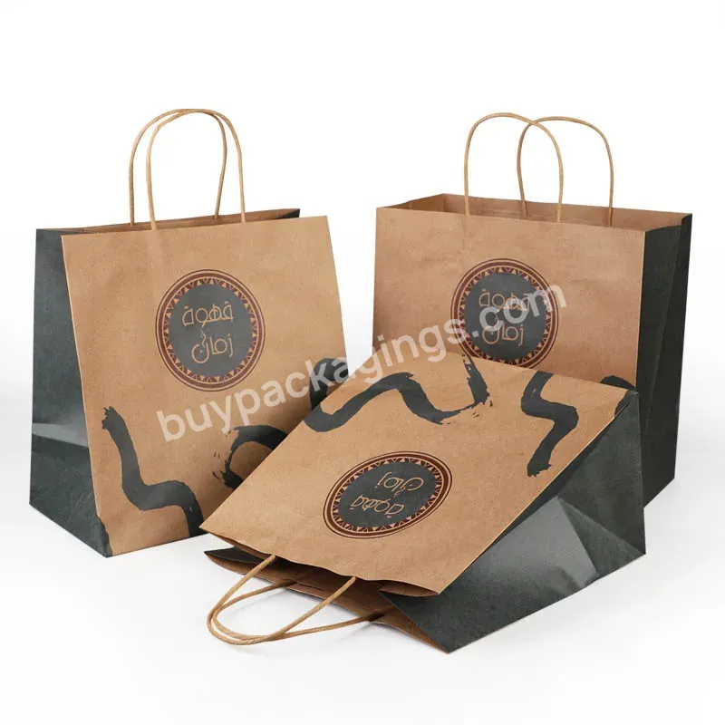 Creatrust Packaging Cloth Wine Colorful Flat Bottom White Without Handle Shine. Eco Gold Takeaway Bag Paper