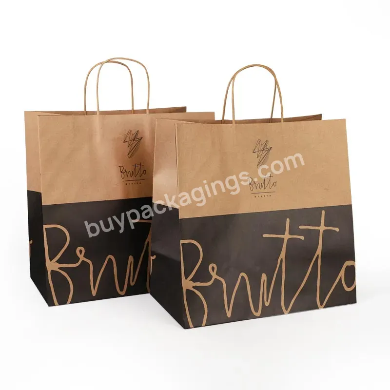 Creatrust Packaging Cloth Wine Colorful Flat Bottom White Without Handle Shine. Eco Gold Takeaway Bag Paper