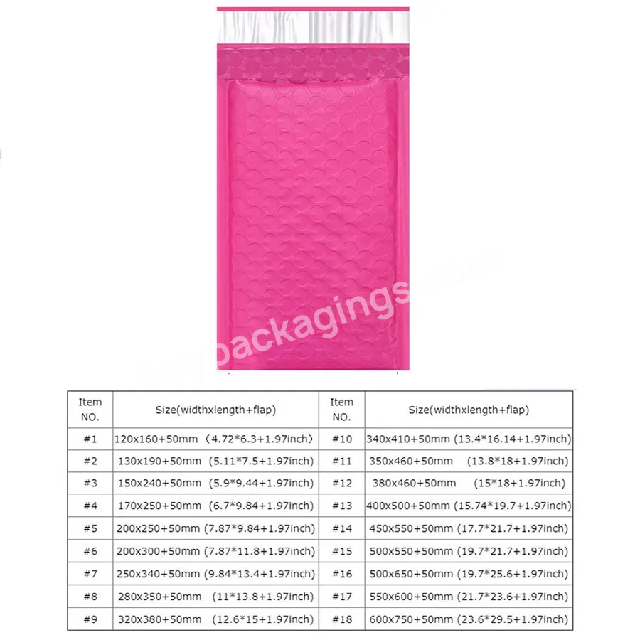 Creatrust Paper Mailing Custom Customized Biodegradable Envalope Bubble Package Plastic Mail Bag Bai Wo