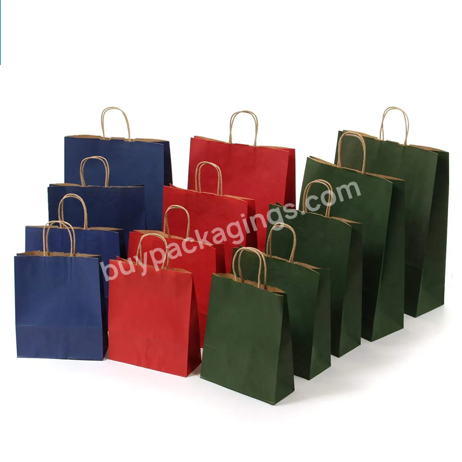 Creatrust Takeaway Strong Rope Loot White 8x10 Luxe Small Gift Drawstring 120gsm Wholesale Custom Your Own Logo Kraft Paper Bag