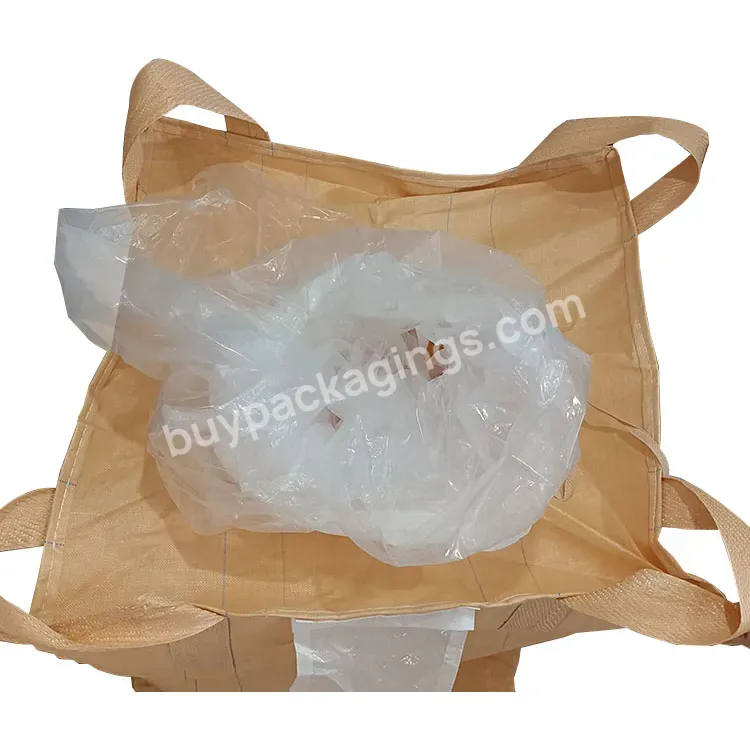 Cross Corner Lifting Loops And Breathable Feature 1 Ton Pp Jumbo Bag For Sand,Firewood