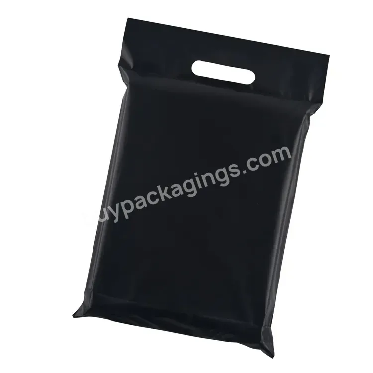 Ctcx Black Poly Mailing Bags With Handle Flyers Plastic Courier Mailing Bags Plastic With Handle Self Adhesive Mailing Bags