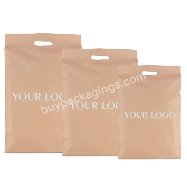 Ctcx Custom Plastic Mailers Packaging Envelope With Handle Poly Mail With Handle Bag Custom Print Emballage Personnalisable