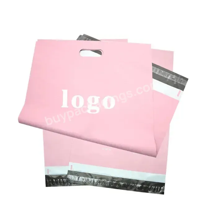Ctcx Custom Poly Mailer Bags With Handle Strong Adhesion Plastic Poly Mailer Bag With Handle Poly Mailers Custom Print Logo