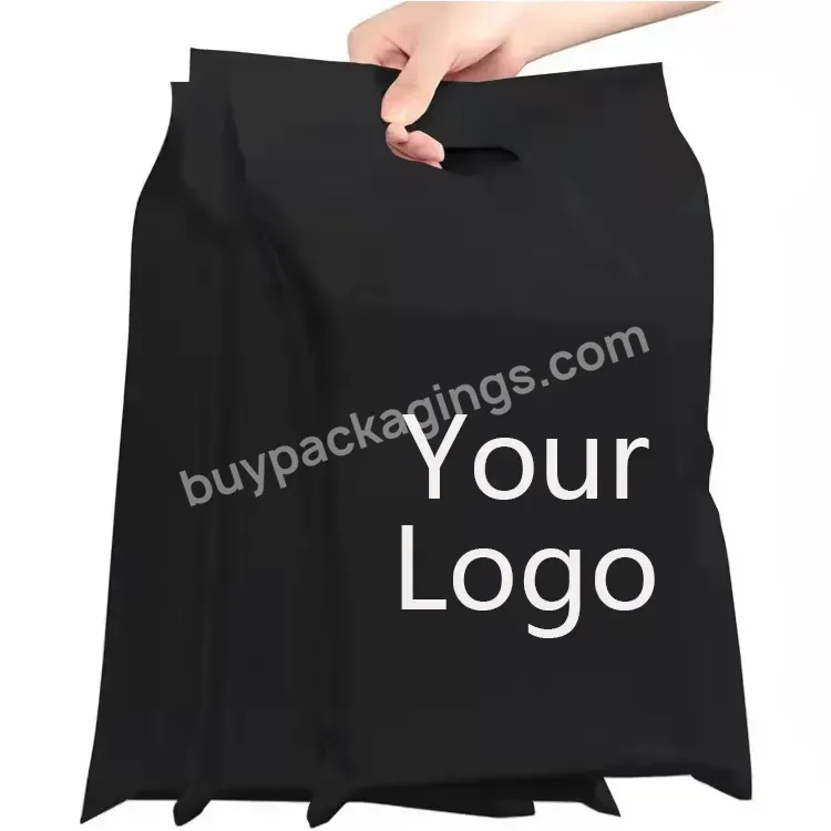 Ctcx Custom Poly Mailers With Handle Mailing Bags Custom Logo Shipping Bag With Handle For Clothing Mailers With Handles