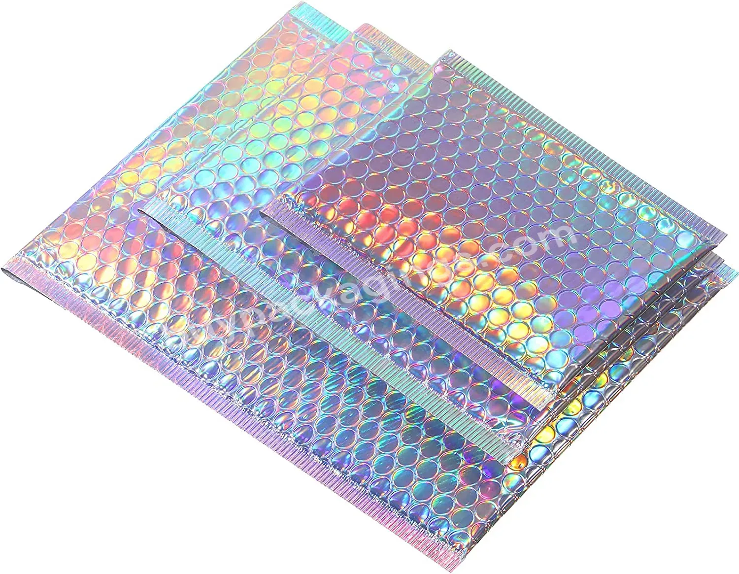 Ctcx Custom Polymailers Holographic Padded Bubble Mailers Shipping Metallic Gift Packaging Delivery Bags Metallic Bubble Bags