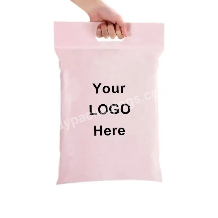 Ctcx Custom Printed Poly Mailing Bags With Handle Packaging Shipping Bags Poly Mailers With Handle Logo Plastic Envelope