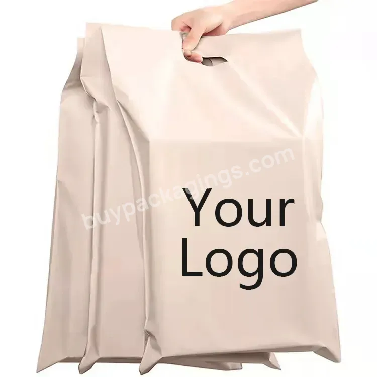 Ctcx Custom Printed Poly Mailing Bags With Handle Packaging Shipping Bags Poly Mailers With Handle Logo Plastic Envelope