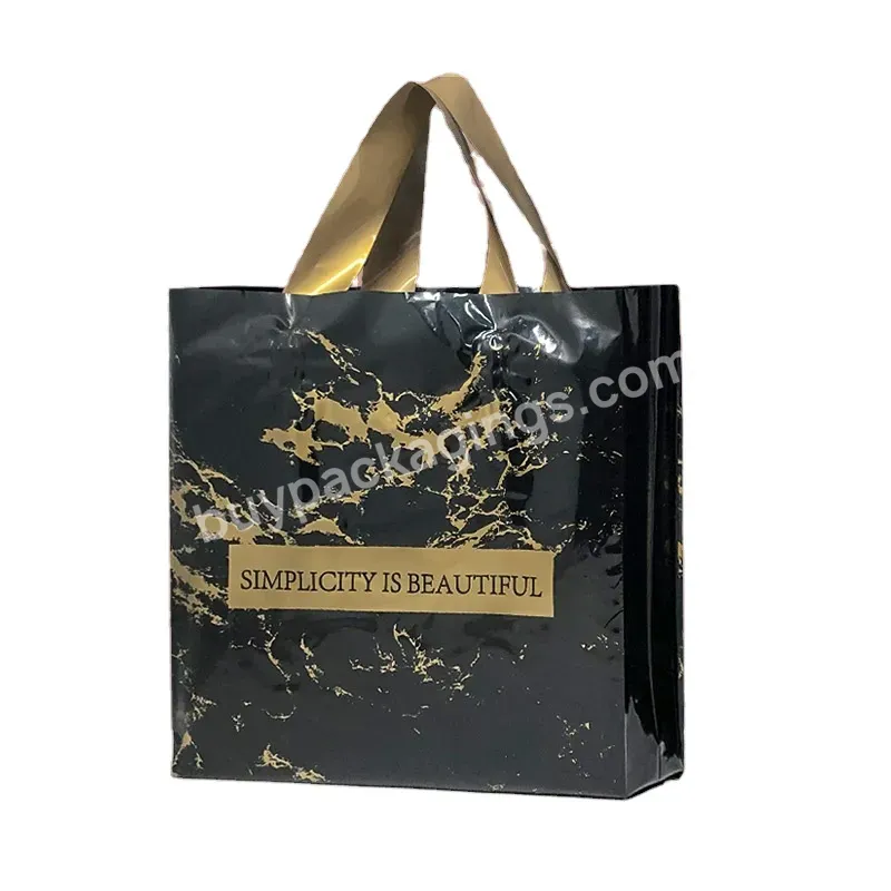 Ctcx Customized Logo Colored Shop Boutique Gifts Die Cut Handle Bag Small Sizes Reusable Carry Bag Foldable Plastic Shopping Bag