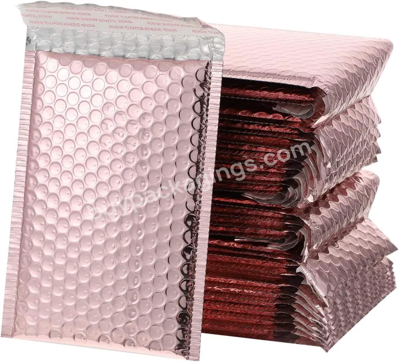 Ctcx Hot Pink Plymor Bubble Mailer Shipping Plastic Mailer Bag Padded Envelopes Holographic Metallic Bubble Packages