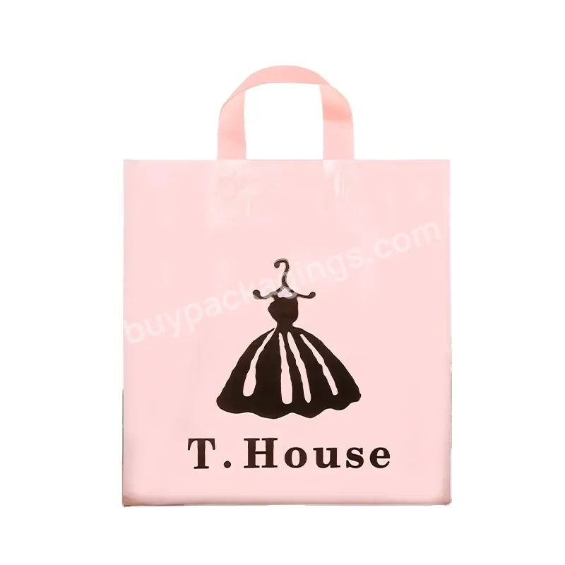 Ctcx New Plastic Hand Bag Die Cut Wholesale Private Label Shopping Gift Plastic Bag Custom Eyelashes Plastic Bags With Logo