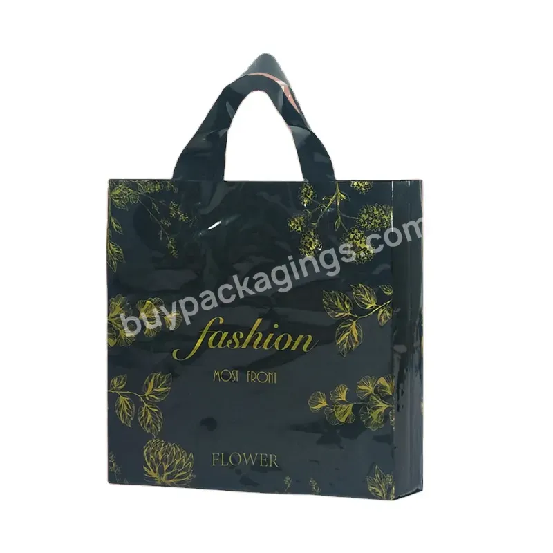 Ctcx New Plastic Hand Bag Die Cut Wholesale Private Label Shopping Gift Plastic Bag Custom Eyelashes Plastic Bags With Logo