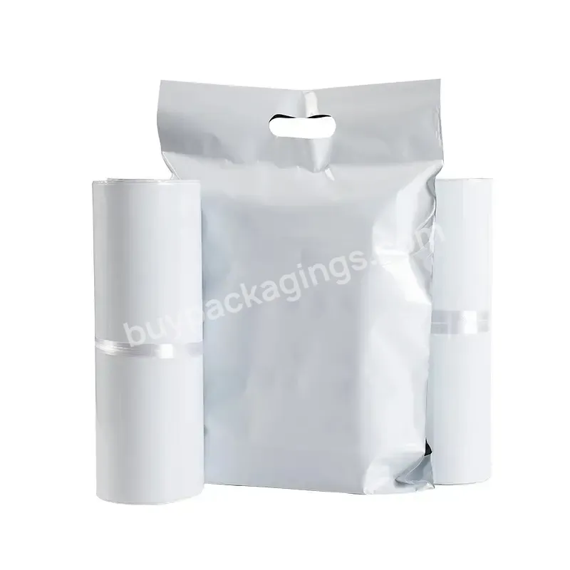 Ctcx Package Courier Bag Nude Poly Mailers With Handle Plastic Mailing Bag Packaging Shipping Bags With Handles For Clothing