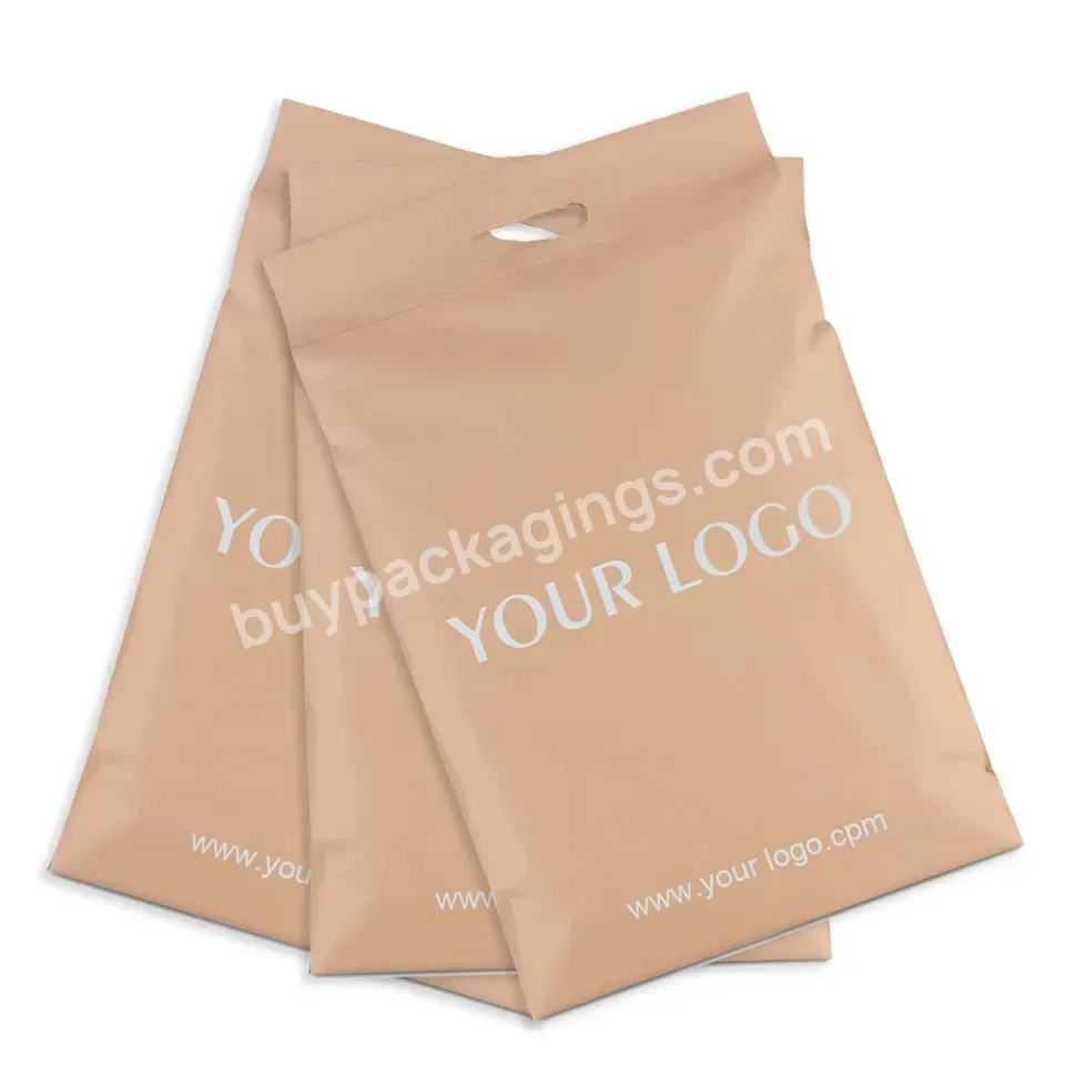 Ctcx Packaging Bags For Clothing Poly Mailers With Handle Plastic Nude Courier Bag Poly Mailer Polymailers With Handle Verified