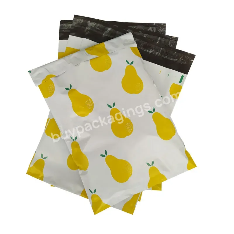 Ctcx Pear Fruit Polymailers Emballage Custom Mailer Bags Logo Poly Mail With Handle Bag Custom Print Tshirt Mailers - Buy Custom Plastic Mailers Packaging,Bolsas Courier,Polybags For Packaging.