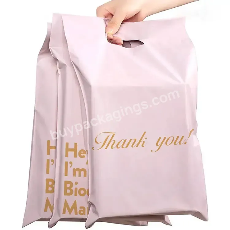 Ctcx Plastic Envelope Poly Mailers Handle Pouch Express Bags Polly Mailer Shipping Bag With Handle Courier Bag With Handle